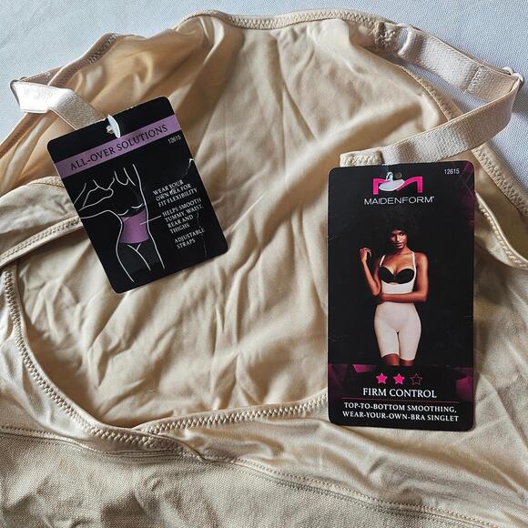 Maidenform Firm Control Top To Bottom Smoothing shapewear bodysuit Size XL NWT - Picture 7 of 8